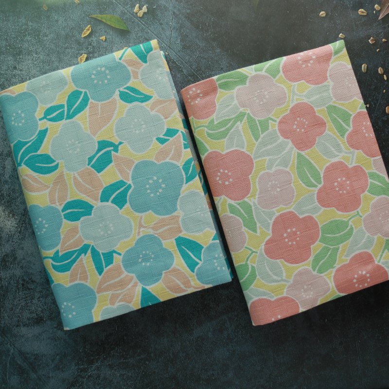 【桩花】有两色 书衣 书套 书皮 可调式书衣 手工布书衣 - 书衣/书套 - 棉．麻 