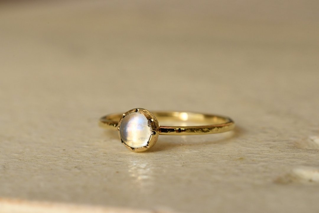 A small story Blue Moonstone - 戒指 - 其他金属 金色