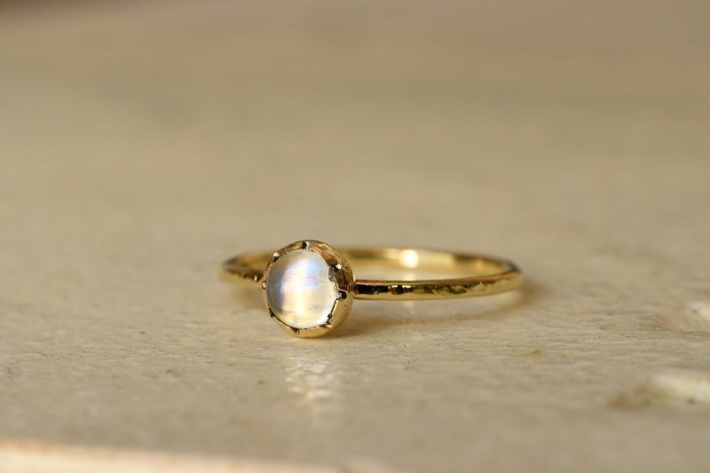 A small story Blue Moonstone - 戒指 - 其他金属 金色