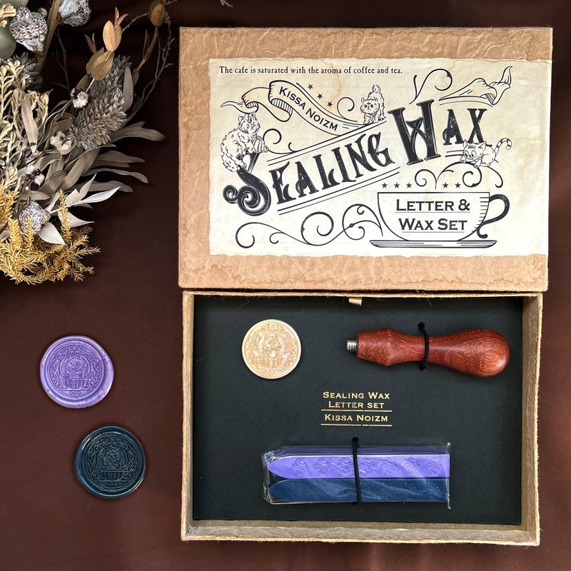 Wax_火漆印章 (蜡粒与信封组)：紫色：限量贩售 - 印章/印台 - 其他金属 金色