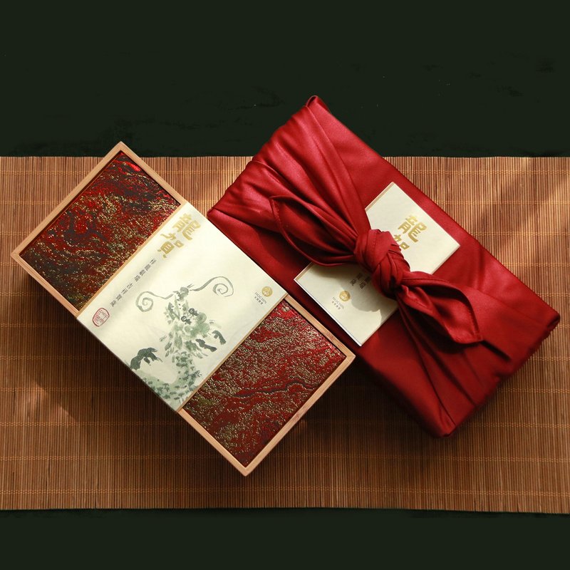 乔迁 升迁 长官赠礼【龙贺】顶级古树茶+沉香精油礼盒 - 茶 - 其他材质 红色