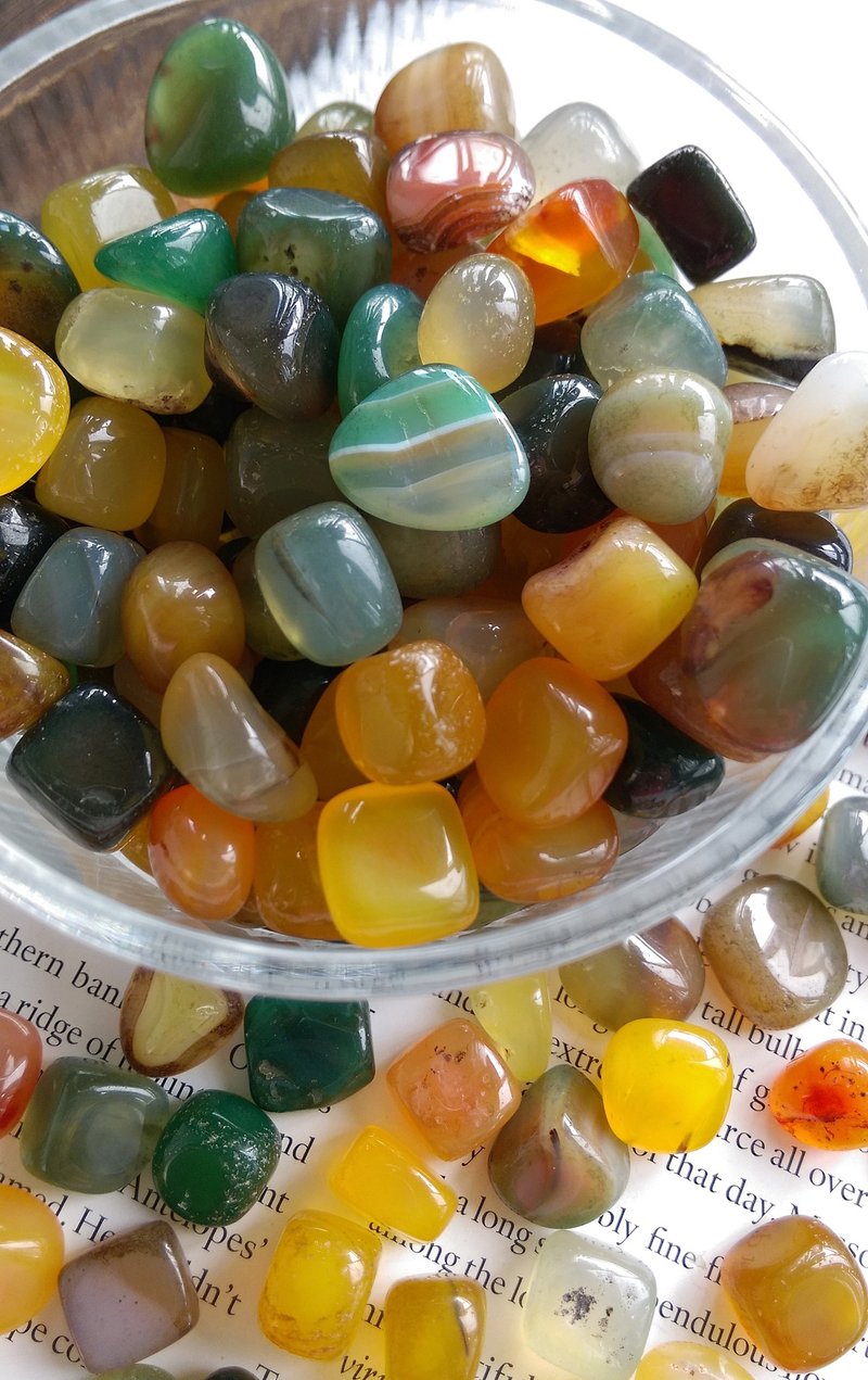 Agate 天然彩玛瑙玉随碎石 净化专用碎石  一份100g 售80元 - 摆饰 - 其他材质 