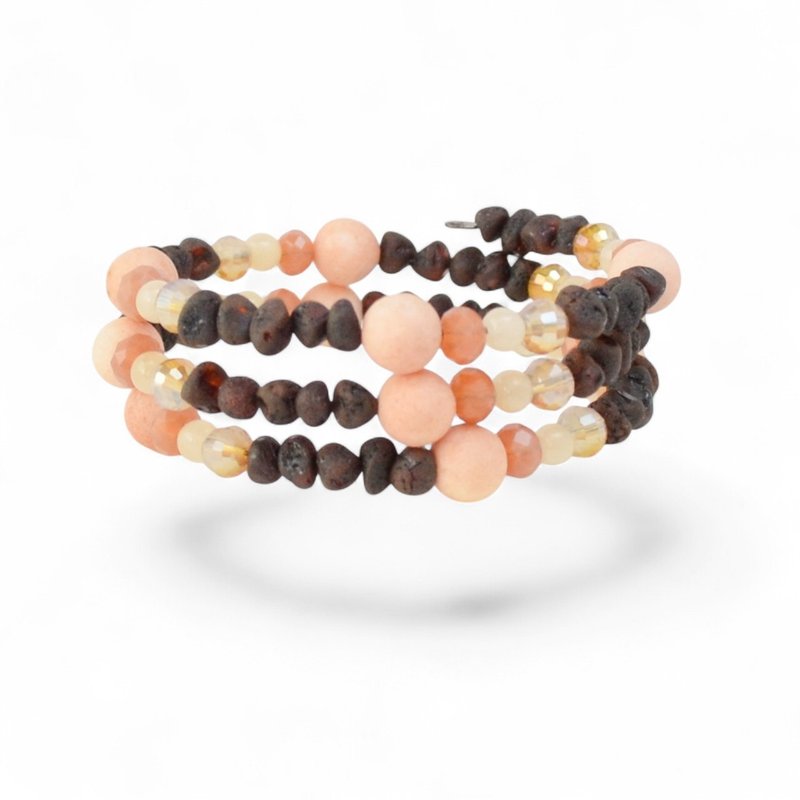 女士时尚波罗的海琥珀手链 VM19 - 手链/手环 - 宝石 多色