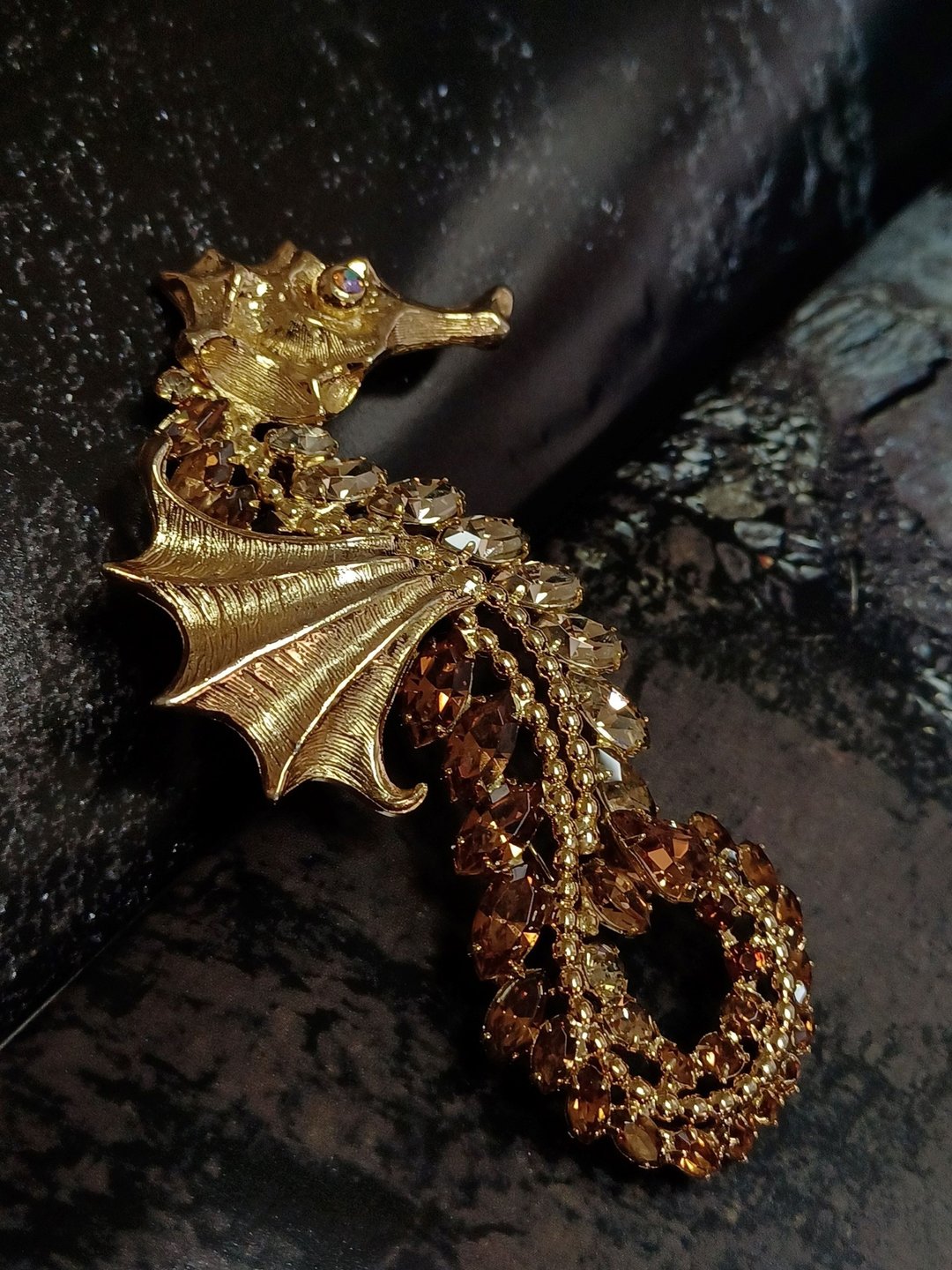 vintage jewelry 古董典雅NAPIER 海马胸针 别针 - 胸针 - 其他金属 