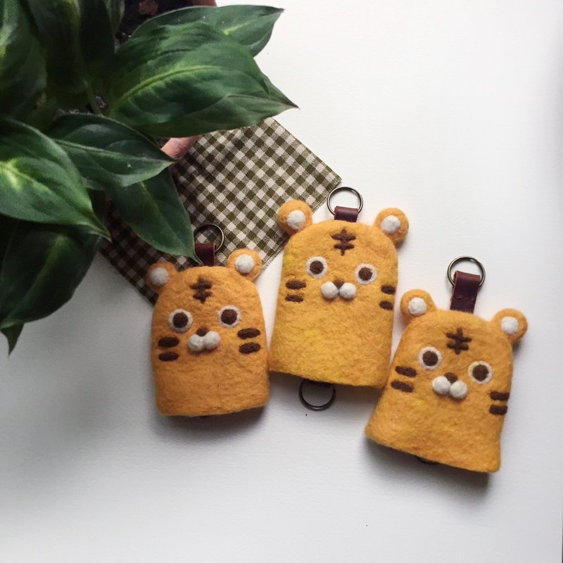 小动物钥匙包  || key case ／钥匙包／羊毛毡／礼物／订制 - 钥匙链/钥匙包 - 羊毛 多色
