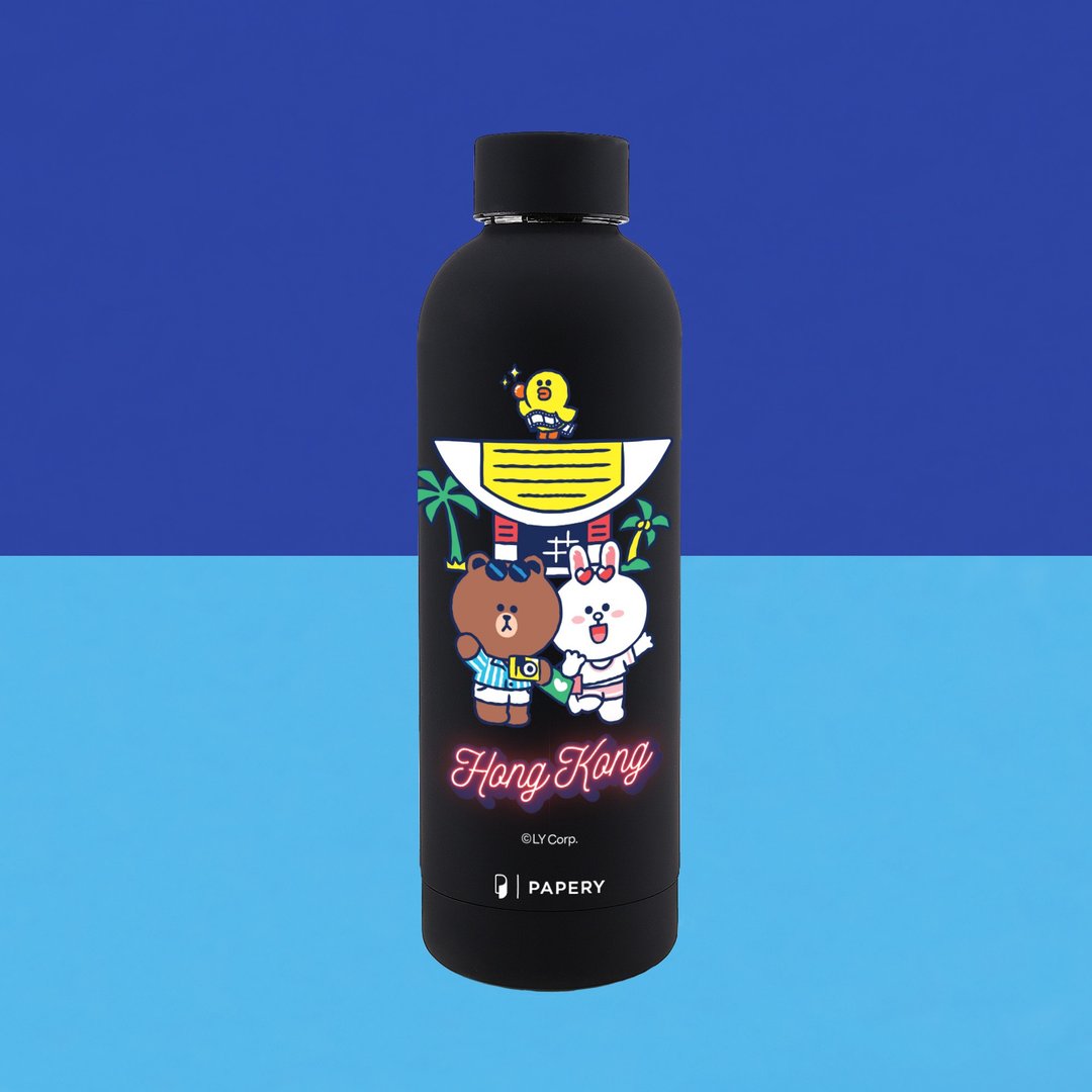 不锈钢水樽 随行杯 - LINE FRIENDS HONG KONG SUMMER CHILL - 保温瓶/保温杯 - 其他材质 