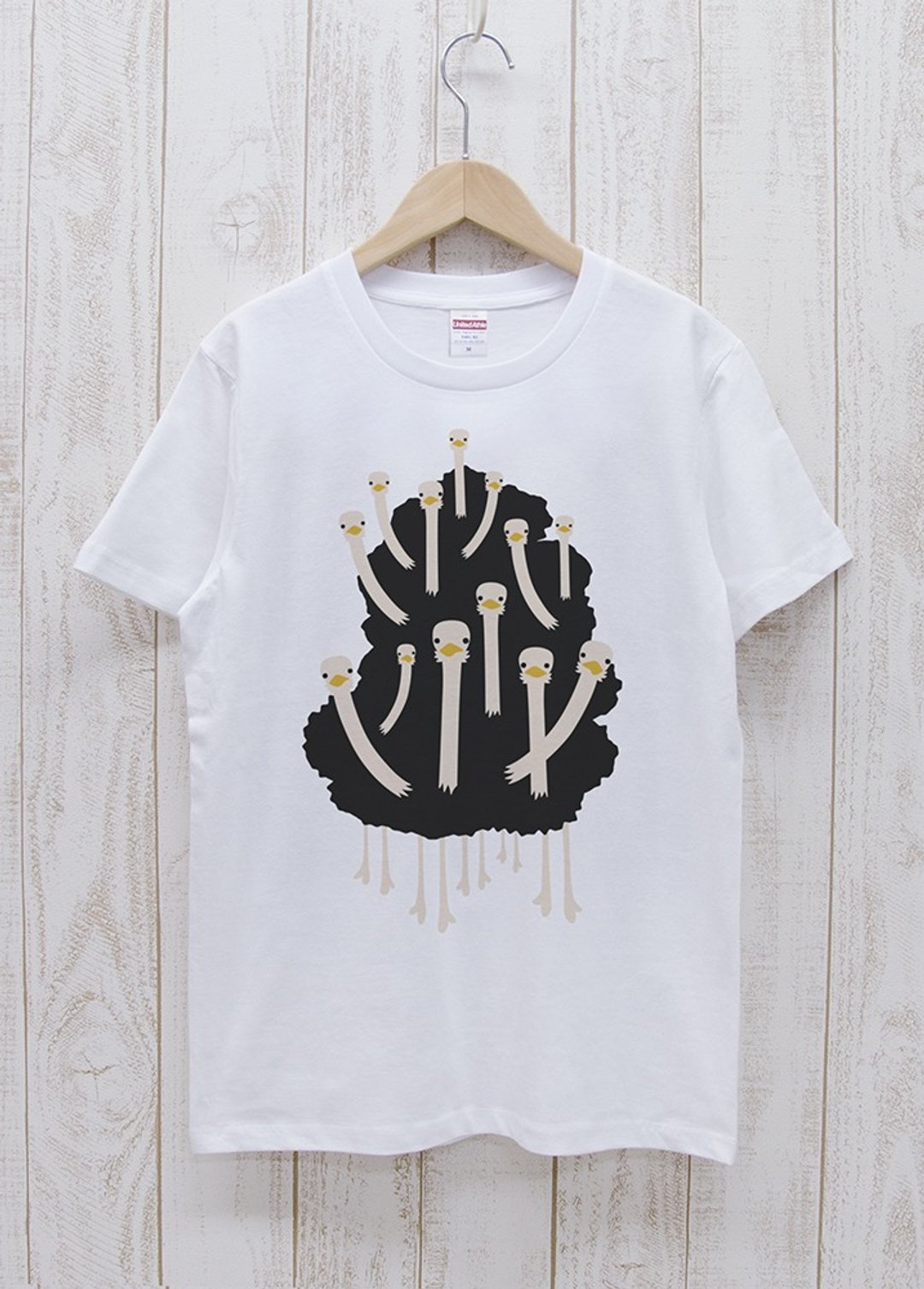 Dacho Club Tee White / R004-T-WH - 中性连帽卫衣/T 恤 - 棉 白色