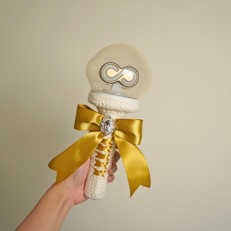 INFINITE 手灯套 | 光影缎带 • 金灿 -2023 演唱会官方手灯 - 证件套/卡套 - 棉．麻 黄色