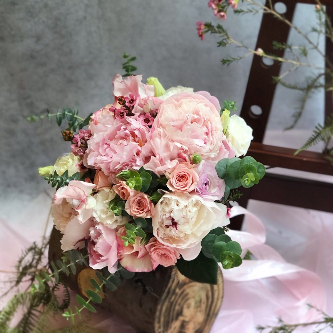 慕夏的婚礼! 超梦幻牡丹鲜花捧花 | 婚礼 生日首选 | 台北可自取 - 其他 - 植物．花 粉红色