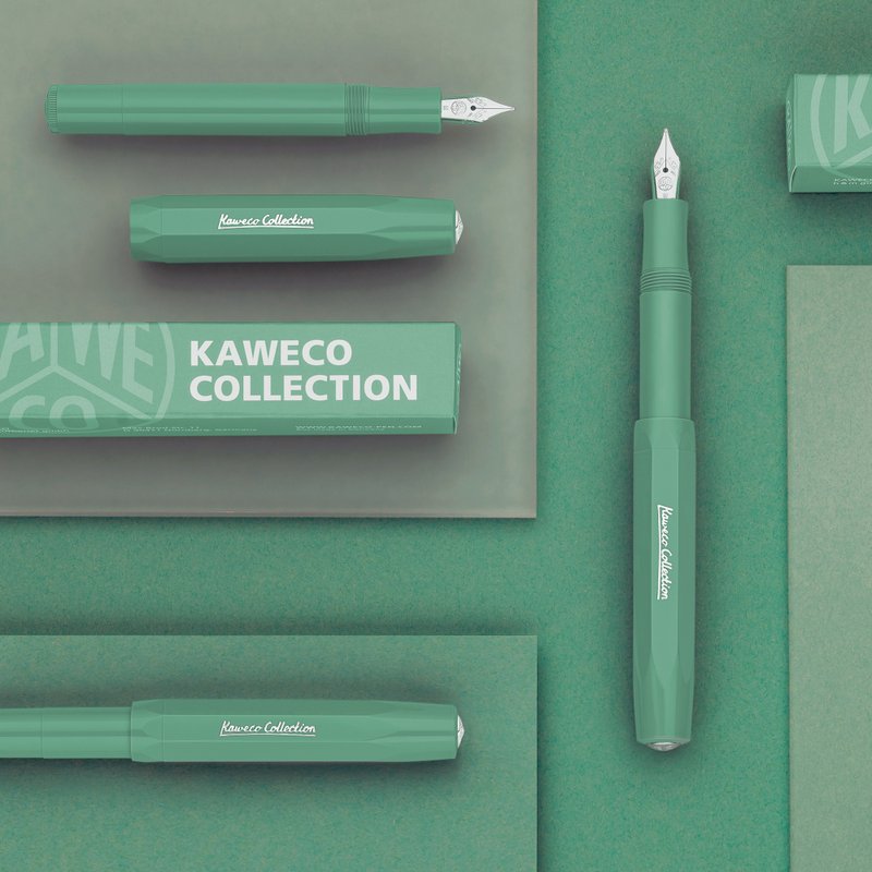 德国 KAWECO COLLECTION 系列钢笔 鼠尾草绿 F - 钢笔 - 塑料 绿色
