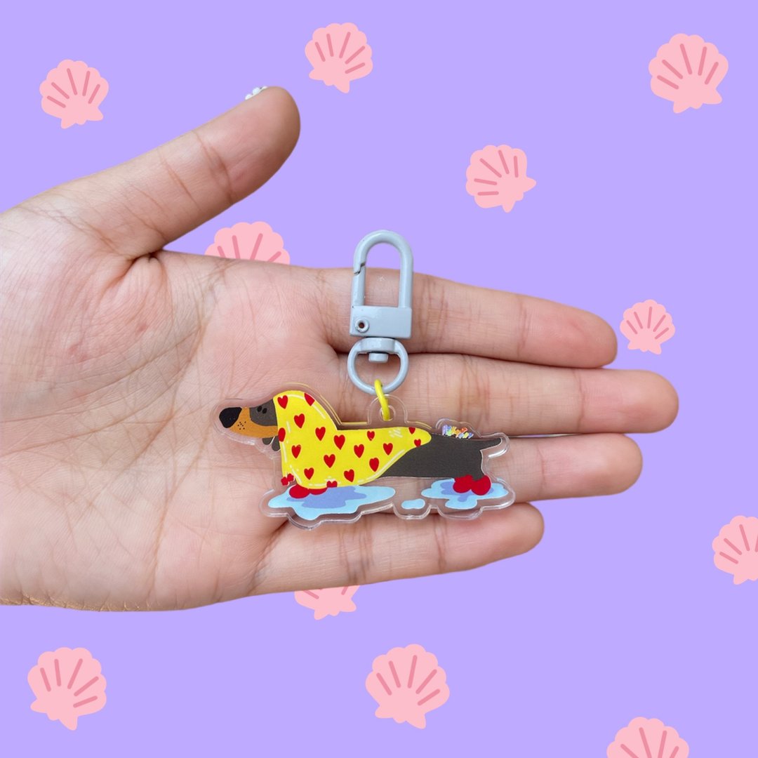 Keychain Dachshund - 吊饰 - 压克力 
