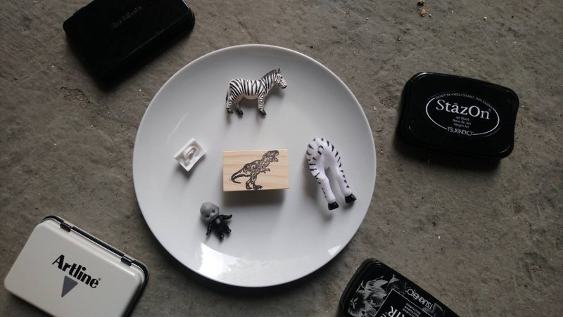 手刻章系列-骨骼暴龙 - 印章/印台 - 其他材质 