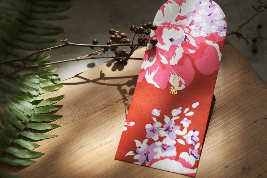 祝福 | 花布纸红包袋组－富贵红 - 红包/春联 - 纸 