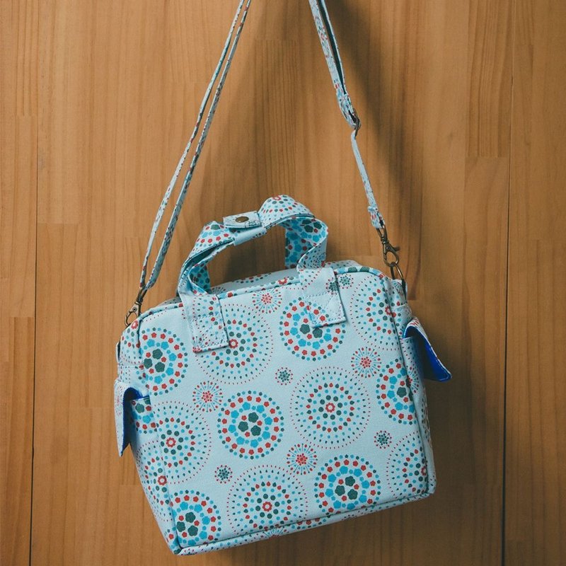 便当相机包/烟火/清透蓝 - 相机包/相机袋 - 棉．麻 