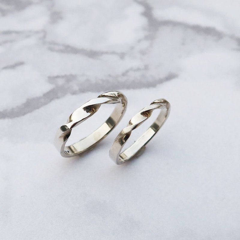 DIY手工银饰教学卷 | 文化币可 | 约定 纯银情侣对戒 | 大员囡仔 - 金工/饰品 - 纯银 