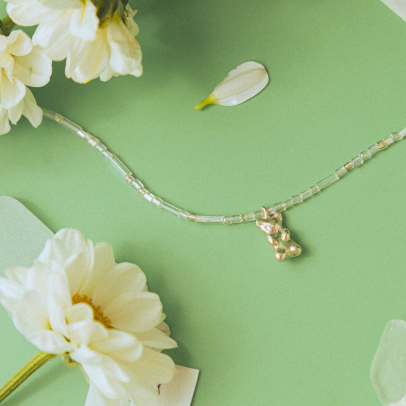 小熊软糖 琉璃项链 - 项链 - 纯银 透明