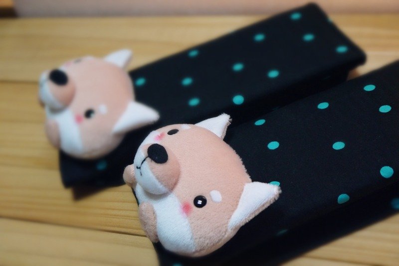 Bucute柴柴~汽车安全带护套/手工/全球限量/礼物/汽车配件 - 其他 - 棉．麻 多色