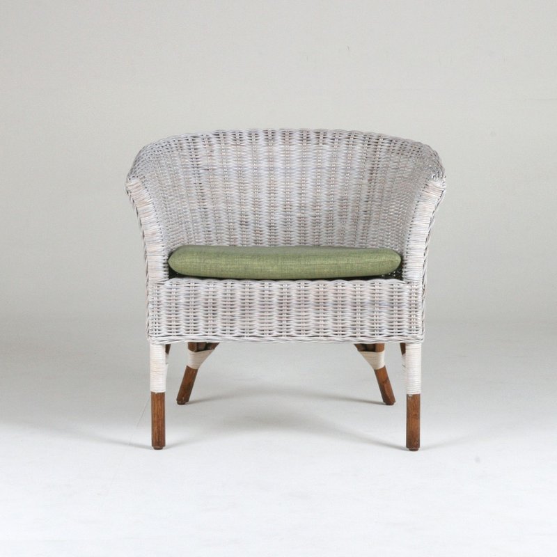 藤椅-白色-田园造型/室内椅/Indoor - 椅子/沙发 - 其他材质 白色