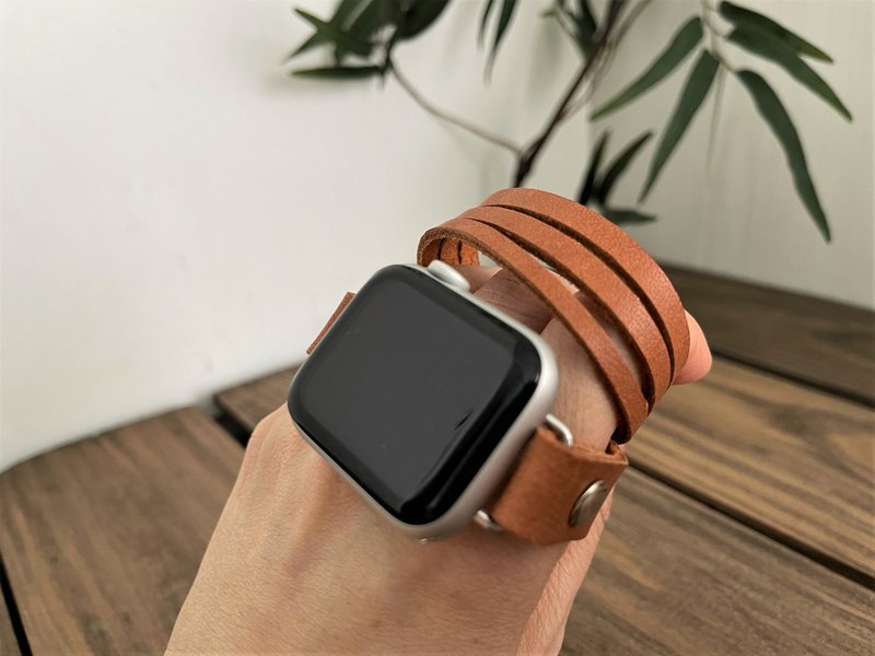 Apple Watch 皮革表带 // 绕腕真皮表带 // 苹果表带 // 生日礼物 - 表带 - 真皮 
