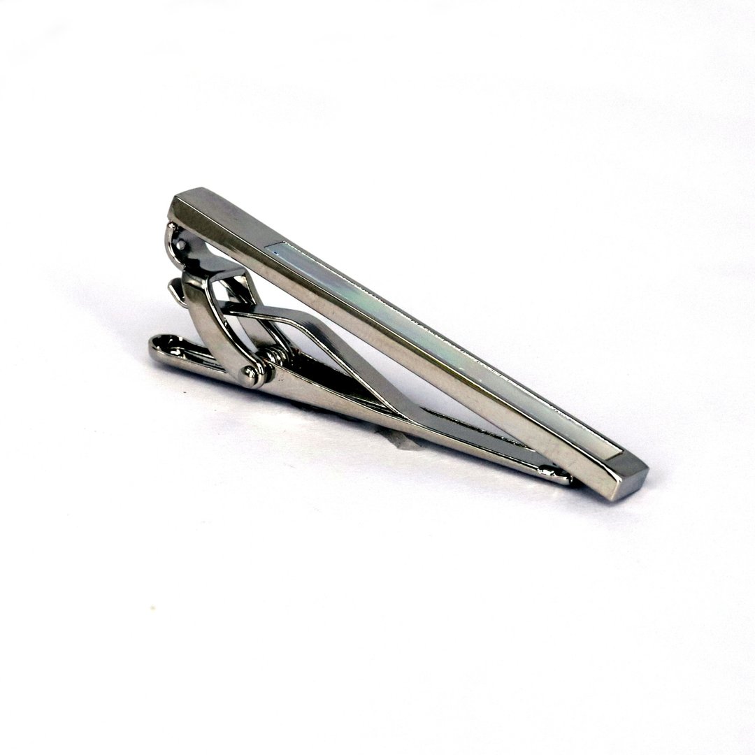 6.5cm 银色波浪形状 简单领带夹 - 领带/领带夹 - 其他材质 银色