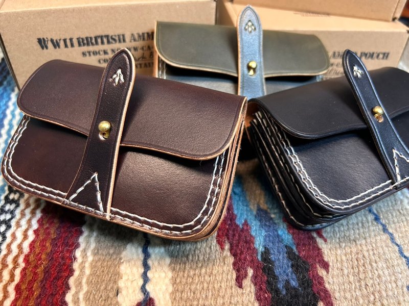 【山雨制作】二战英军子弹零钱包 WWII BRITISH AMMO POUCH - 零钱包 - 真皮 