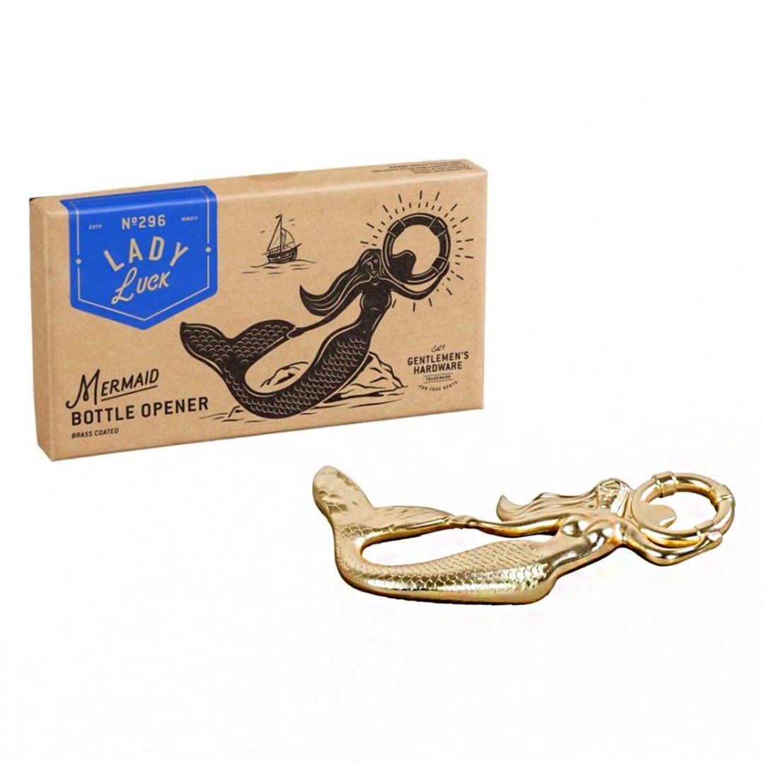 【Gentlemen's Hardware】金色人鱼造型开瓶器 - 开瓶器/开罐器 - 其他金属 金色