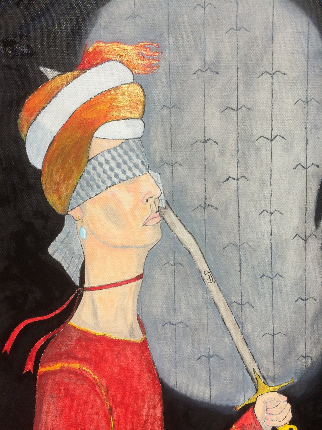 室内画马穆鲁克与黑天使埃及艺术埃及原画 - 墙贴/壁贴 - 其他材质 黑色