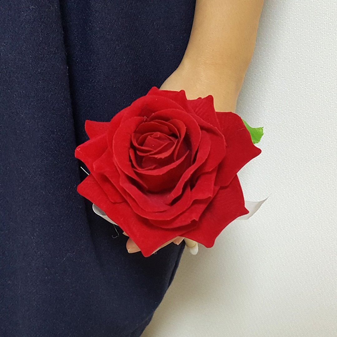 红色玫瑰花造型笔，婚礼签名笔，B 款 - 其他书写用品 - 其他材质 红色