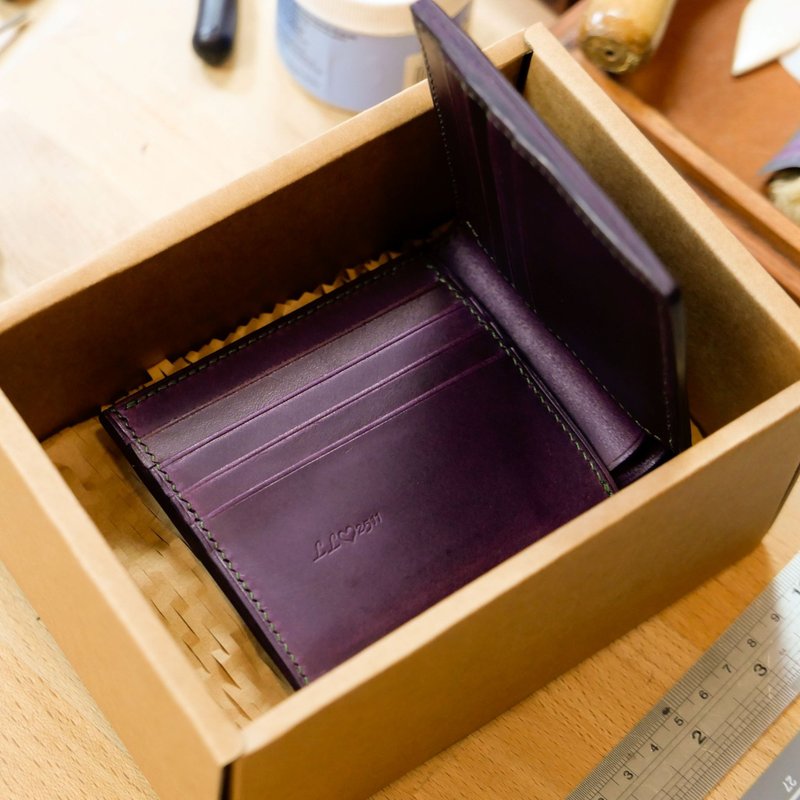 【手作 圣诞礼物】真皮经典手缝短夹 皮夹・DIY 课程 - 皮件 - 真皮 