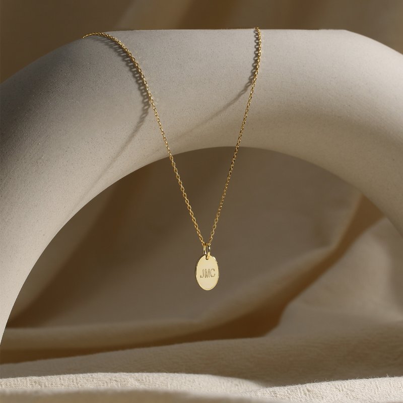 客製化英文刻字金色鎖骨鏈輕奢高級感毛衣鏈精緻項鏈禮物交換 - 项链 - 银 金色