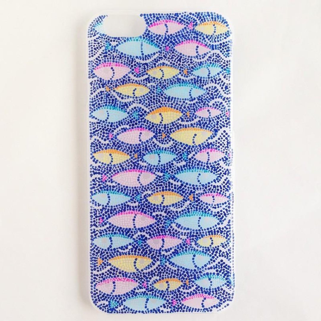 Hand paint case/Fishes - 手机壳/手机套 - 塑料 蓝色