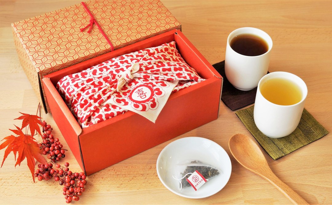 【喜】2款精品好茶礼盒/手采手制台湾茶(原片立体茶包3gX20)ARTEA 千合趣 - 茶 - 其他材质 红色