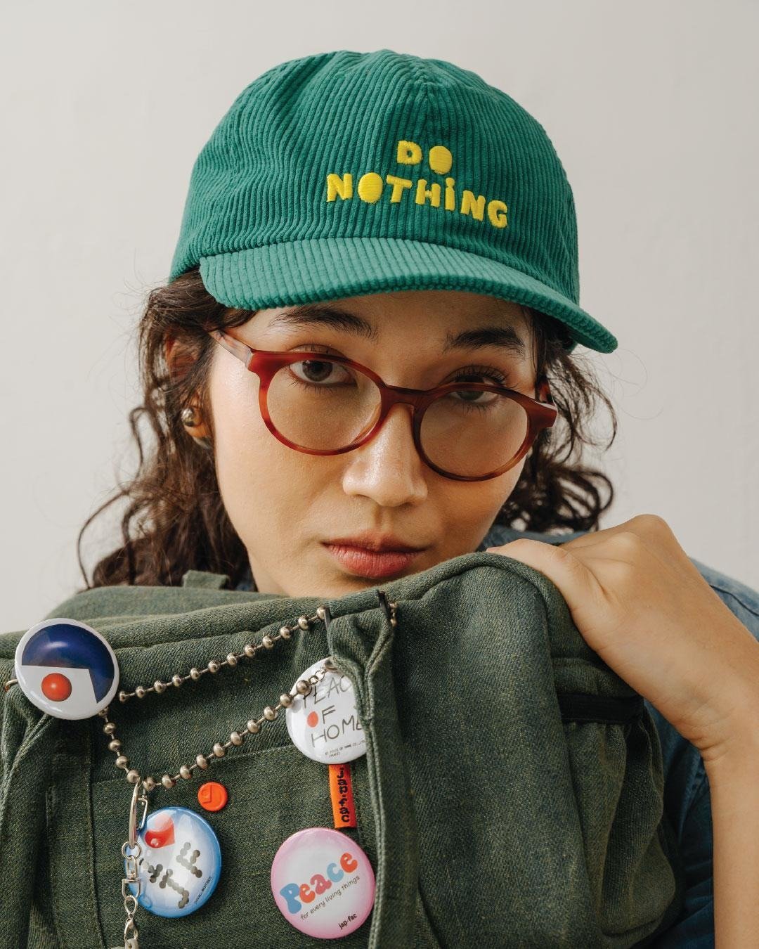 DO NOTHING cap 绿色 - 帽子 - 棉 绿色