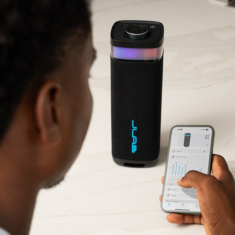 圣诞送礼推荐 JBUDS PARTY RGB 灯便携式蓝牙喇叭 - 扩音器/喇叭 - 塑料 黑色