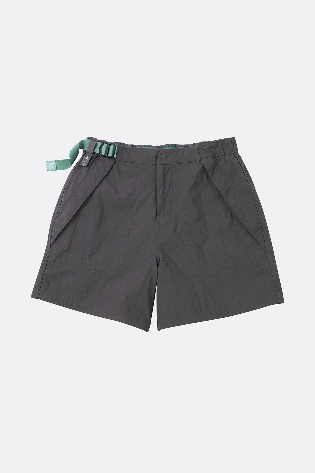 【Rab】Women's Rowtor Shorts  女 煤炭黑 - 男装运动裤 - 聚酯纤维 灰色