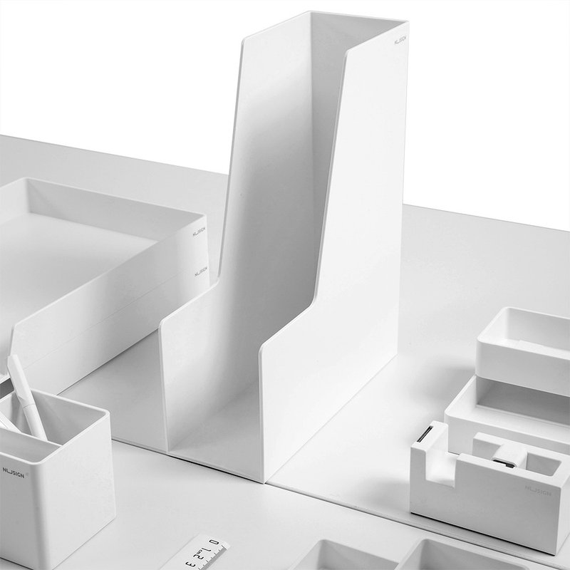得力Deli NU SIGN开放式杂志箱 ENS022 309x249x91mm - 收纳用品 - 塑料 白色