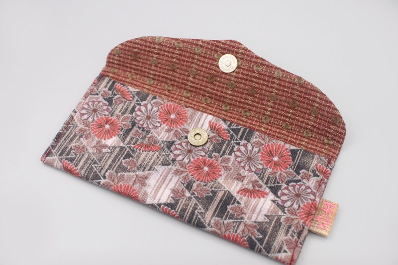 平安红包-复古小红花日本古布,手工制作,红包袋,礼金,存折,新年 - 其他 - 棉．麻 红色