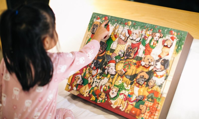 【独家限量】美国经典圣诞倒数盒-汪汪庆圣诞 /创造完美圣诞体验/ - 摆饰 - 木头 绿色