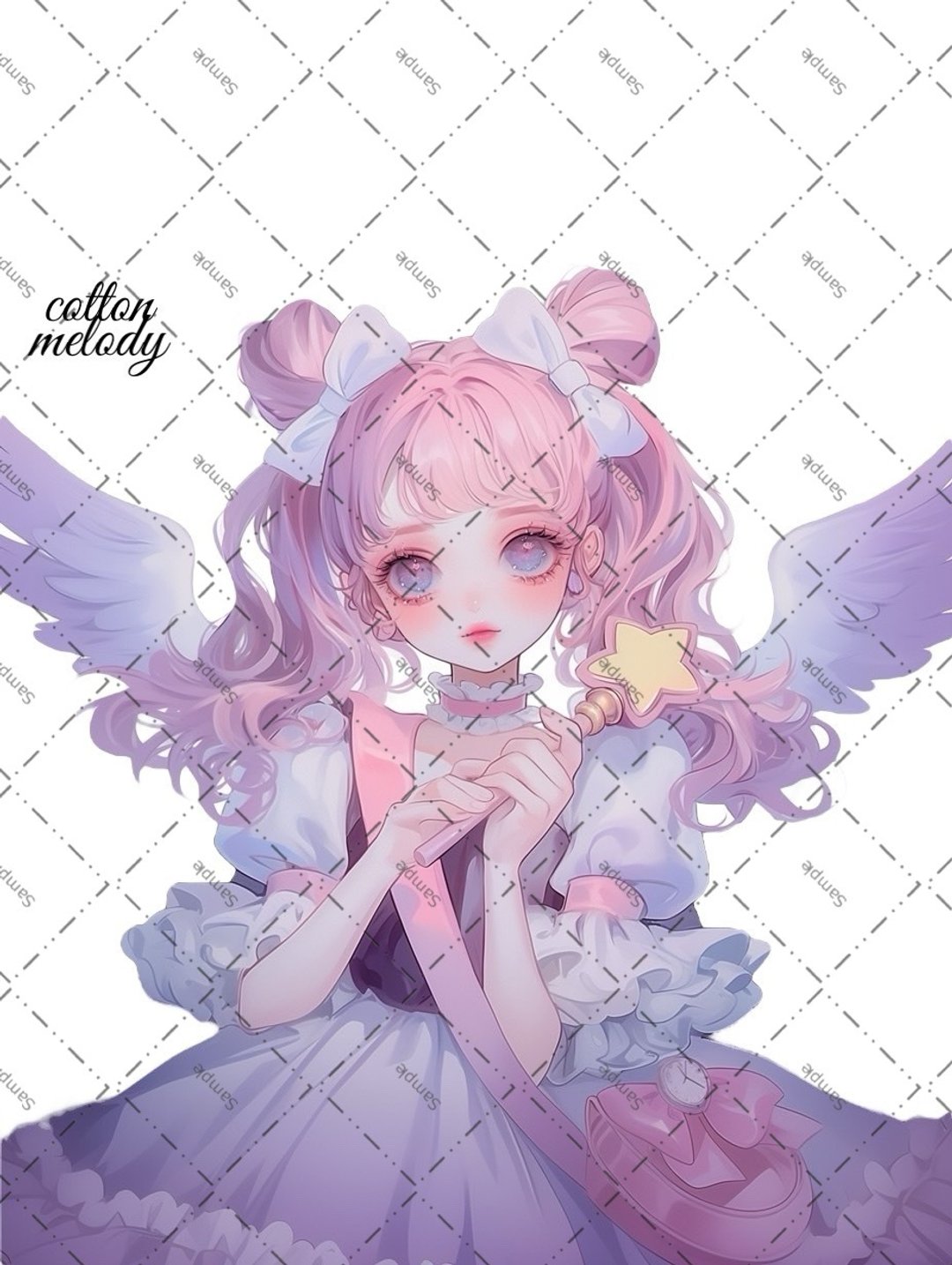 original sticker no.1944 人物贴纸 原创贴纸 原创人物贴纸 装饰贴纸 cotton melody - 贴纸 - 纸 