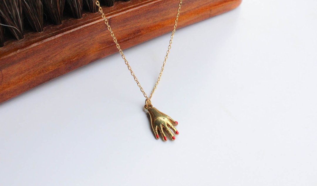 Little Hand - Pendant - 项链 - 铜/黄铜 金色