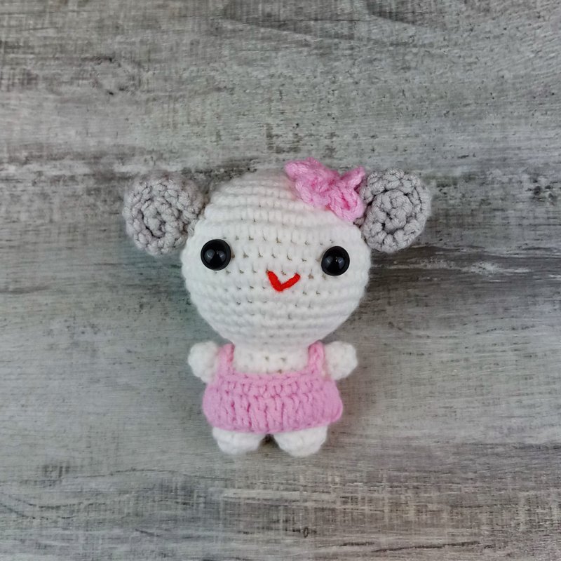 手钩玩偶  办公室摆设 家居摆设 礼物  钥匙扣 吊饰 附送挂饰匙扣 - 吊饰 - 棉．麻 多色