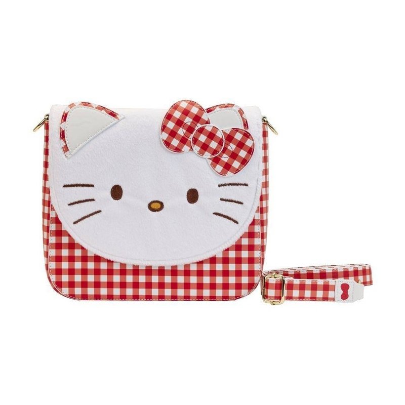 LOUNGEFLY-Hello Kitty经典侧背包 - 侧背包/斜挎包 - 人造皮革 白色