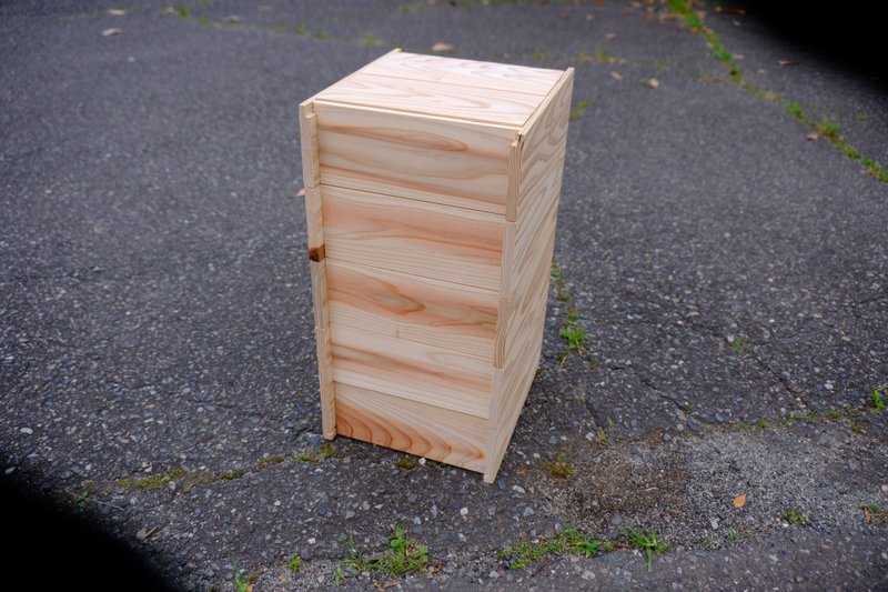 杉木熏制盒 - 露营用品 - 木头 咖啡色