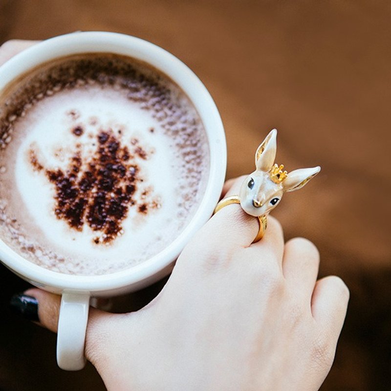 Audrey The Princess Cream Ring - 戒指 - 其他金属 金色