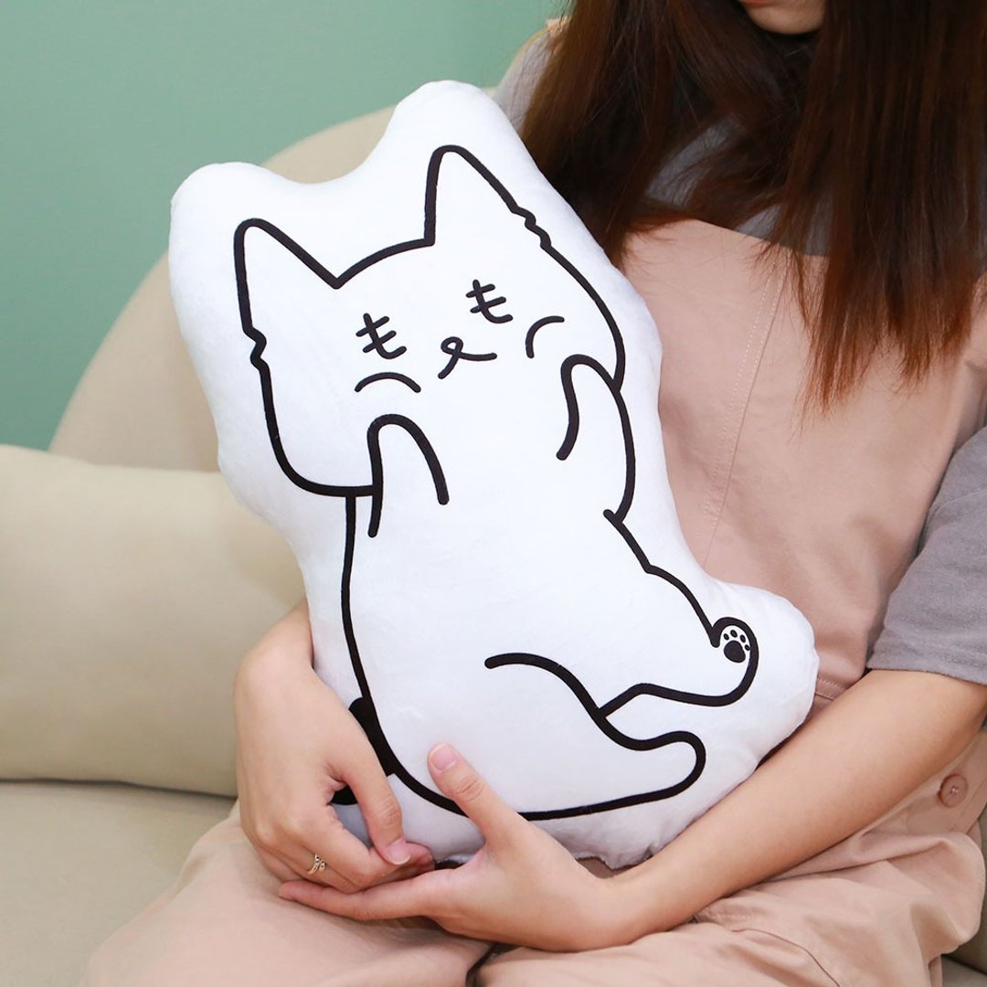 Looka Cat 露咖猫 喏喏全身抱枕 - 枕头/抱枕 - 其他材质 白色