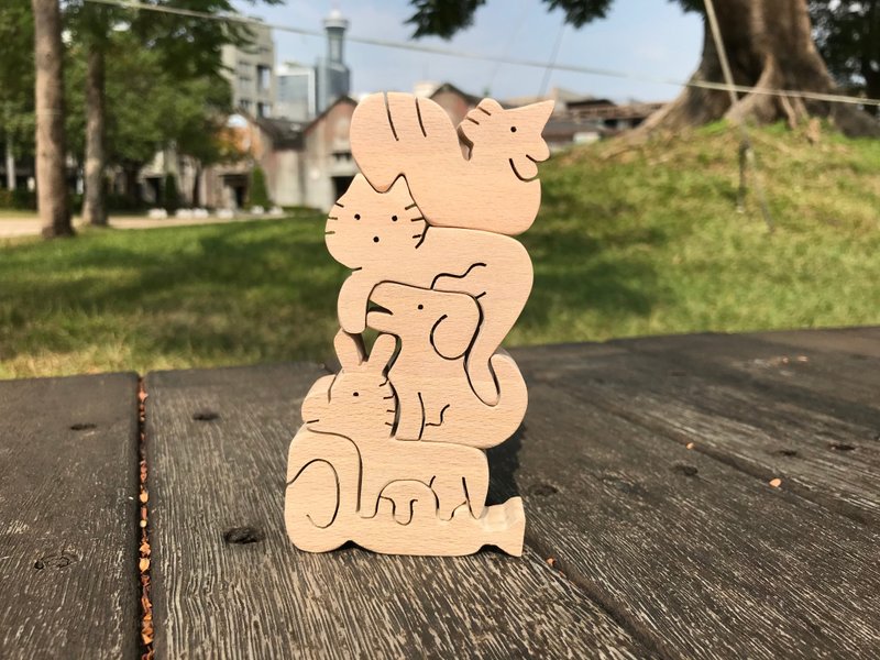 布莱梅乐队。手工小木作 - 摆饰 - 木头 