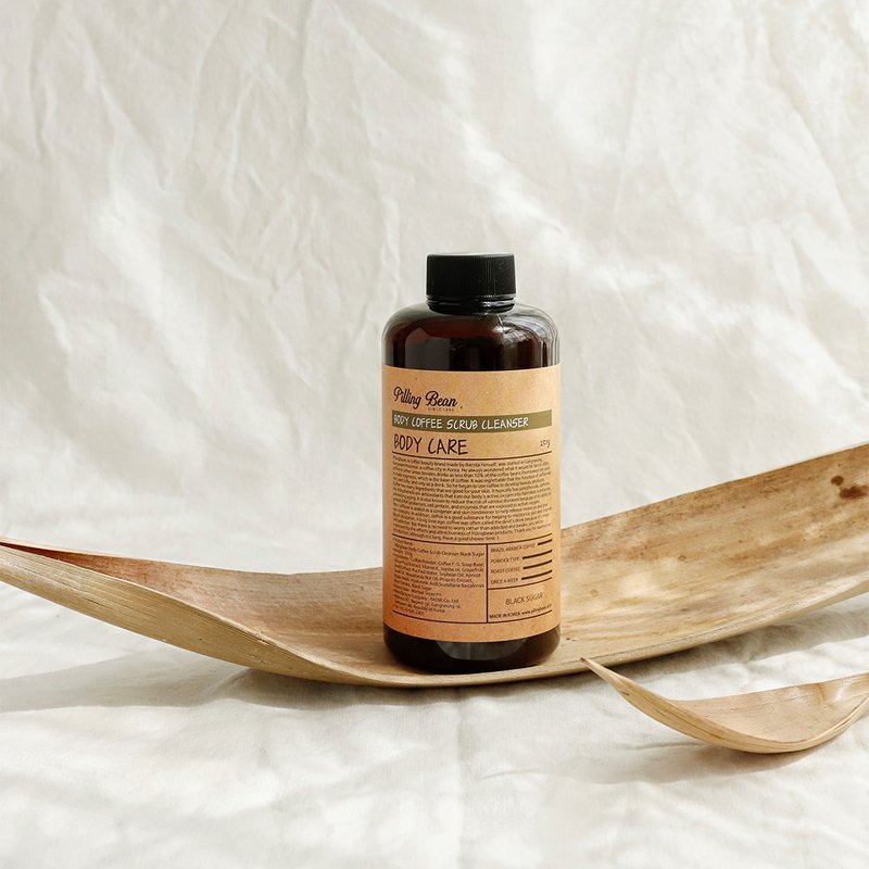 PILLING BEAN 咖啡喳喳身体磨砂250g - 保湿黑糖(补水润泽) - 沐浴用品 - 植物．花 咖啡色