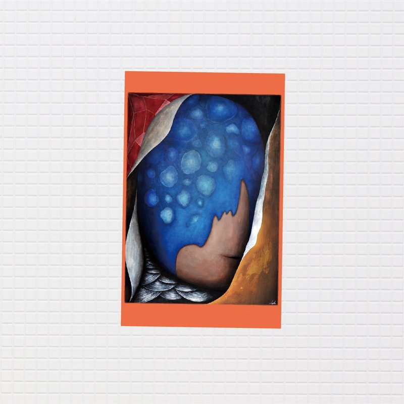 令人窒息的蓝色录音机 / 防水卡贴 / 中贴纸 05 - 贴纸 - 防水材质 蓝色