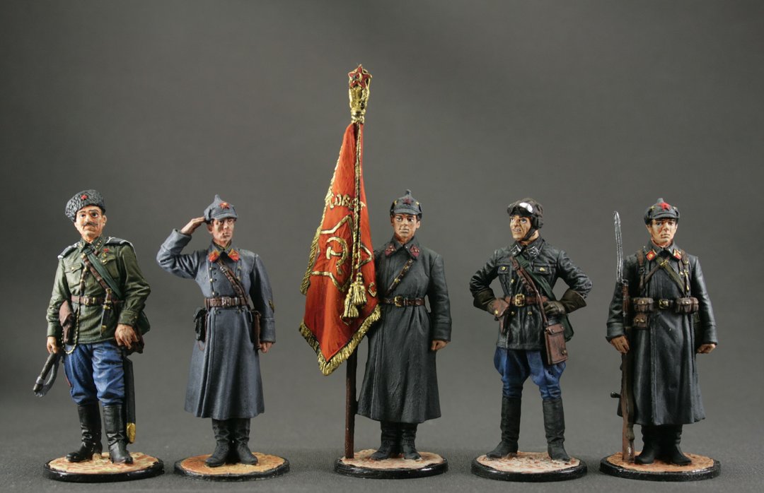 俄罗斯锡兵 set  tin soldiers 54 mm Gifts Second world war Home Decor Military - 玩偶/公仔 - 其他金属 多色