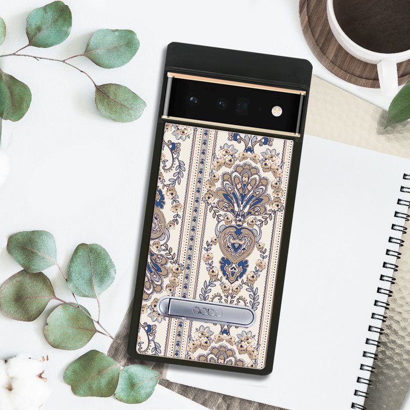 apbs Google Pixel 9/8/7/6系列 减震立架手机壳-巴洛克金 - 手机壳/手机套 - 其他材质 多色